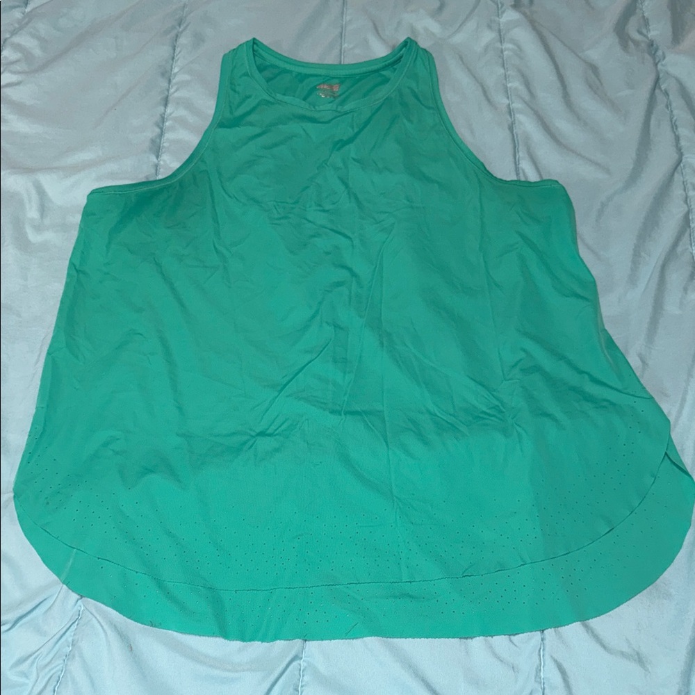 Vibrant Sleeveless Turquoise Tank Top